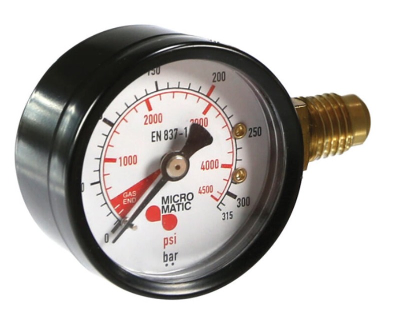 High-pressure gauge for CO2 pressure regulator - Micro Matic
